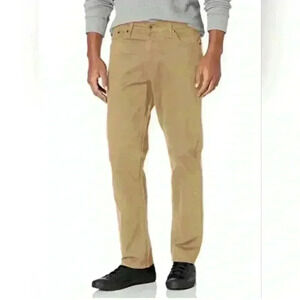 Men’s 30X 32 Levis athletic flex fit tan cotton hybrid chino. hidden zip pocket
